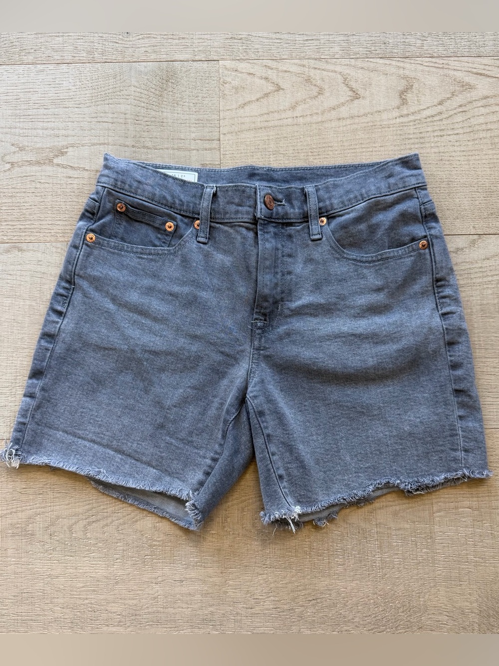 Gap gray denim cut off shorts